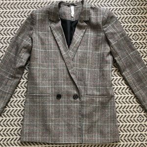 Mural Oversized Check Blazer